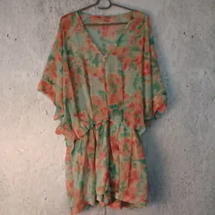 FRAY I.D フライアイディー レディース ワンピース 花柄 グリーン シアー素材 裏地付き 〇□