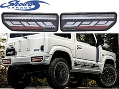 【M's】 JB74 ジムニーシエラ 1-5型 Showa GARAGE シーケンシャル LEDテールランプ クリアレンズ/ホワイトバー ショウワガレージ パーツ 部品 新型 現行 カスタム テールライト JB74 74ジムニー E00162 (※要在庫確認)