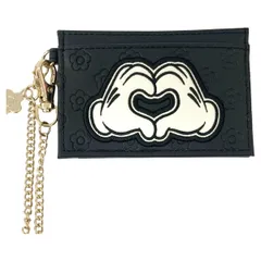 〇〇MARY QUANT マリークワント ディズニー コラボ パスケース カードケース ブラック