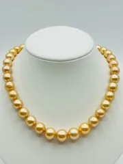 白蝶 南洋 パール ゴールド ネックレス 真珠 10.0～13.0mm South Sea Pearl