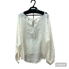 MN4   alice McCALL アリスマッコール  トップス レディース　ブラウス　長袖　プルオーバー　シルク100%  M アイボリー 2000000231167のサムネイル