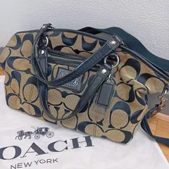 COACH コーチ 2way ショルダーバッグ トートバッグ シグネチャー 斜め掛け