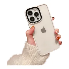 フェミニン シリコン スマホ ケース クリア+ホワイト iPhone13Pro　560240IP13P