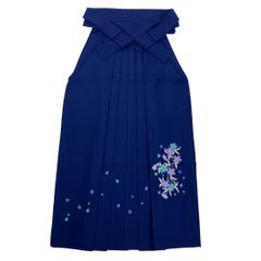 袴 ネイビー 大人 花刺繍入り - メルカリ