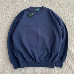 デッドストック！90s FRED PERRY　フレッドペリー スウェット　ネイビー　刺繍ワンポイントロゴ　ネイビー　サイズMのサムネイル