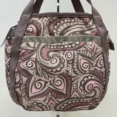 8603　LeSportsac レスポートサック　ハンドバッグ　スモールジェニー　小さめ　ミニ　シンプル　カジュアル　軽量　レディース　ペイズリー　ピンク　ベージュ