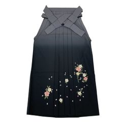 送料込♡新品未使用 袴 単品 刺繍 桜 深緑 ダークグリーン - メルカリ