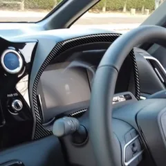 【送料無料】22年トヨタVOXY/NOAH 90系専用インストゥルメントパネルフレーム（カーボン柄・ブラック）ABS素材、3M両面テープで簡単取付ZX08