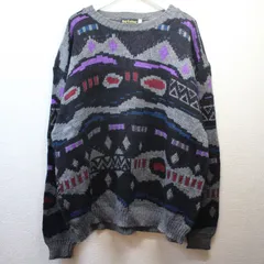 総柄 ニット セーター 古着 vintage アメリカ製
