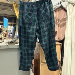 【東あずま店　併売品】　＠　チェック 大きい パンツ ボトム ボトムス 裏起毛 5L　あたたかい　BIG　ビッグサイズ　レディース　ladies　女性