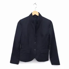 コムサイズム COMME CA ISM ジャケット アウター スタンドカラー 総裏地 ウール 無地 M チャコールグレー /NT6