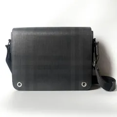 BURBERRY / メッセンジャーバッグ ショルダーバッグ チェック ブラック