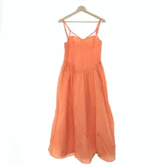 MAISON SPECIAL メゾンスペシャル コルセットキャミワンピース サイズ:38  21241265308/24SS  ナイロン100％ オレンジ レディース / 240001184273
