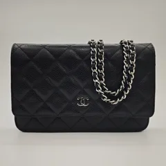 【中古】CHANEL キャビア チェーンウォレット