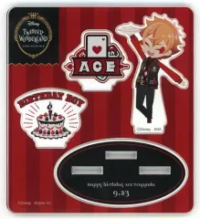 【中古】アクリルスタンド・アクリルパネル エース・トラッポラ ミニアクリルスタンド 「ディズニー ツイステッドワンダーランド」 エースの誕生日記念グッズ