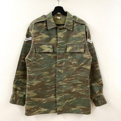 80s キプロス軍 リザードカモ シャツ ベトナム刺繍カスタム 一点物 
