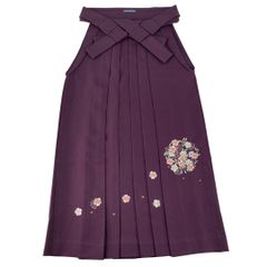 送料込♡新品未使用 袴 単品 刺繍 桜 焦茶 ダークブラウン - メルカリ