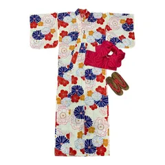 【大特価】ME-C-58  レディース浴衣　４点セット　浴衣　下帯　作り帯　下駄　夏　お祭り　夏祭り　デート　アレンジ　イベント　花火　女性　婦人　花柄　和モダン　お洒落　和装　お得　限定価格　セール　SALE  レディースファッション　盆踊り　粋　かわいい