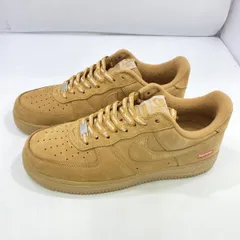 【中古】Supreme×NIKE AIR FORCE 1 LOW W SP Flax/Wheat 27.5㎝ DN1555 200 ナイキ[24]