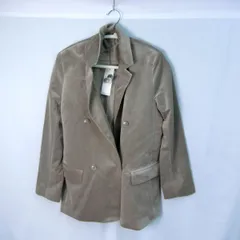 GU ジーユー ベロアジャケット グレー Mサイズ 〇◇