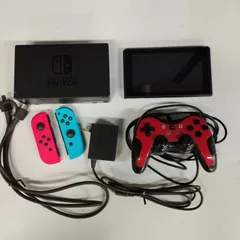 【D760】Nintendo Switch本体　ジョイコンはジャンク赤バッテリーなし