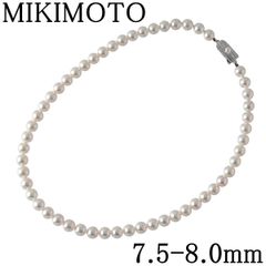 最終価額MIKIMOTO K14アコヤ真珠パールネックレス※証明有 Mチャーム付