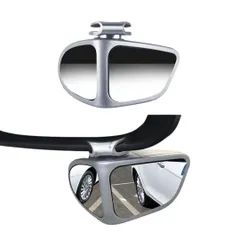 I'm so happy 補助ミラー 車 サイド補助ミラー 後方 自動車 サイドミラー 補助 死角 事故防止 (右, シルバー)