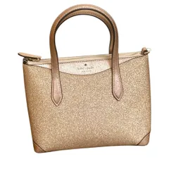 【中古美品】ケイトスペード 2WAY トートバッグ ショルダー付き ラメ 軽量