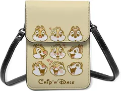 【在庫処分】レディース メンズミニポーチ 薄い 人気 ショルダーバッグ 財布 スマホポーチ本革 斜め掛け チップとデール バッグ [Barasu]