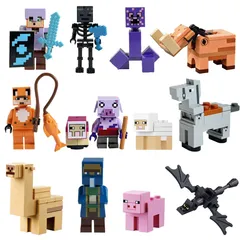 【大ボリューム】マインクラフト LEGO互換 ミニフィグ 13体セット 動物 モンスター キャラクター ブロック 豪華セット