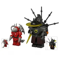 スキビディトイレ Legoレゴ互換 組み立て式フィギュア 2体セット アップグレードタイタンドリルマン タイタンクロックマン 大きめ ブロック  ミニフィグ 12㎝弱 7cm弱 KDL852