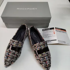 ROCKPORT　ロックポート　フラットシューズ　ポインテッドトゥ　ツイードパンプス　22.5cm　L1741