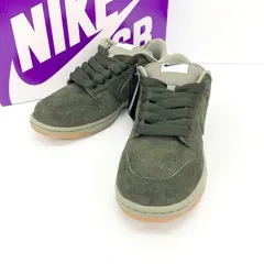 NIKE ナイキ SB DUNK LOW PRO スニーカー HJ0367-301 ローカット シューズ スエード ダンク ロー プロ セコイア アンド ライト アーミー 付属品付き メンズ 27.5cm カーキ 靴 DF17731■