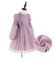 女の子ドレス  パーティードレス ピアノ発表会ドレス 結婚式 演奏会 フォーマル キッズドレス 入学式 撮影用パープル 110 120 130 140 150 160