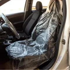 【整備やレジャーでシートを保護】ビニールシートカバー 使い捨て 100枚 車 運転席 助手席 _cのサムネイル