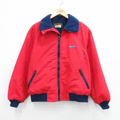 古着 エディーバウアー 長袖 ジャケット レディース 90年代 90s ワンポイントロゴ USA製 赤 内側フリース 25nov11