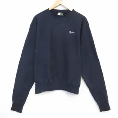 XL/古着 Wear Guard 長袖 スウェット メンズ 90年代 90s ウェンディーズ クルーネック USA製 濃紺 25nov11