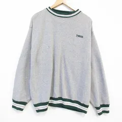 XL/古着 ディスカス 長袖 スウェット メンズ 90年代 90s ワンポイントロゴ クルーネック グレー 霜降り【spe】 25nov11