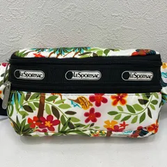 8600　LeSportsac レスポートサック　ウエストポーチ　ウエストバッグ　ハワイ　限定　花柄　フラワー　フラガール　フラダンス　軽量　カジュアル　シンプル