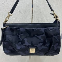 8528　CHRISTIAN OLIVIER　クリスチャンオリビエ　トートバッグ　ハンドバッグ　ワンハンド　小さめ　ミニ　ネイビー　紺　迷彩　カモフラ　カモフラージュ　レディース　ポケット多数