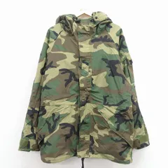 L/古着 長袖 ミリタリー ナイロン ゴアテックス ジャケット パーカー メンズ 00年代 00s ウッドランドカモ ラグラン USA製 緑 迷彩【spe】 25nov12