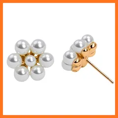 【新品】 37.2°C ピアス パール レディース 人気 シルバー 銀 Silver925 真珠 お花 小花 小ぶり ミニサイズ つけっぱなし金属アレルギー対応 オリジナル高級ギフトボックス付き