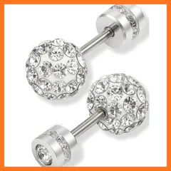 【新品】 CCopan ピアス つけっぱなし 金属アレルギー対応 ファーストピアス セカンドピアス サージカルステンレス メンズ レディース ネジ式 両耳 2個セット (スターライト5ｍｍ)