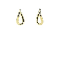 ウノアエレ UNOAERRE K18 750 デザインフープピアス