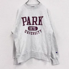 古着 used　Champion　チャンピオン　リバースウィーブ　スウェット/トレーナー　カプセルプリント　霜降りグレー　Mサイズ