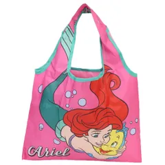 【メール便】リトルマーメイド エコバッグ ミニショッピングバッグ アリエル ピンク ディズニープリンセス スモールプラネット お買い物かばん キャラクター グッズ 
