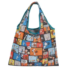 【メール便】スヌーピー エコバッグ ミニショッピングバッグ コミック パターン ピーナッツ スモールプラネット お買い物かばん キャラクター グッズ 