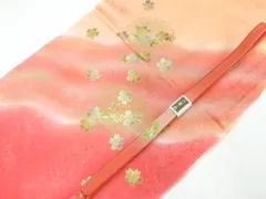 【一輝堂】和装小物 帯締め帯揚げセット 高麗組 金糸 金彩 花 帯締 帯揚 26w01-260