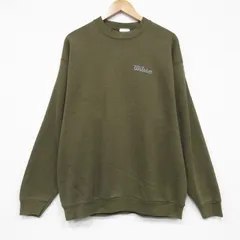 XL/古着 ウィルソン 長袖 スウェット メンズ 90年代 90s ワンポイントロゴ クルーネック USA製 薄こげ茶 25nov13のサムネイル