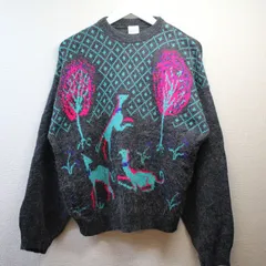 古着 vintage ニット セーター 総柄